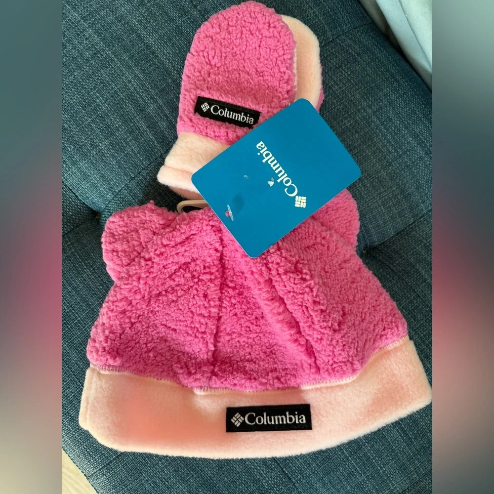 💕 Columbia Rugged Ridge Beanie & Mitten Set- Infants'-NWT - Picture 5 of 8